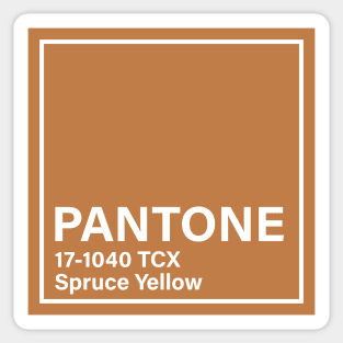 pantone 17-1040 TCX Spruce Yellow Sticker